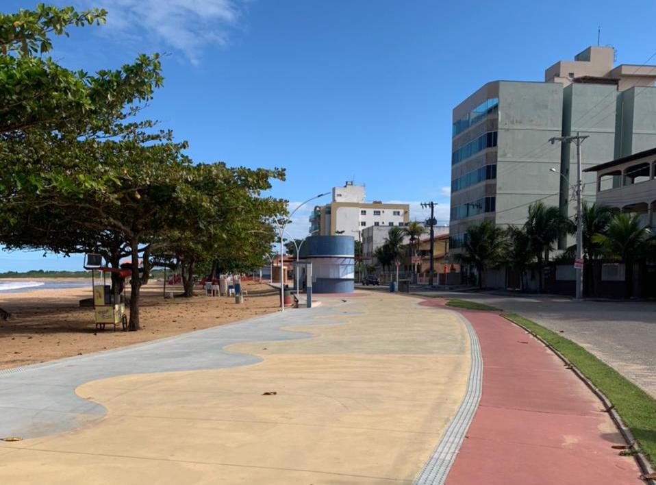 Capa da notícia Na retal final, obras seguem para implantação da nova orla de Castelhanos