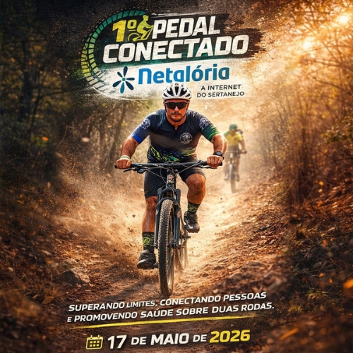 Banner do Evento 1º Pedal Conectado - Net Glória