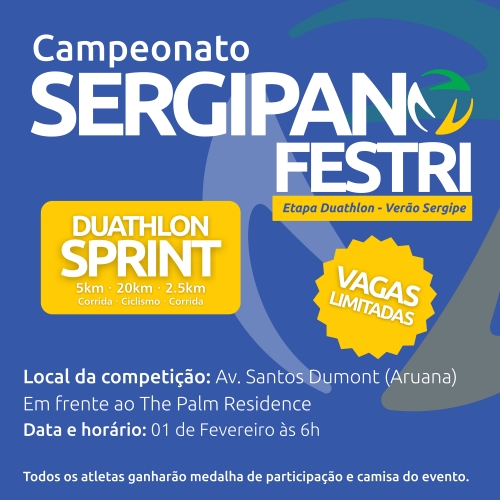 Banner do Evento Campeonato Sergipano FESTRI