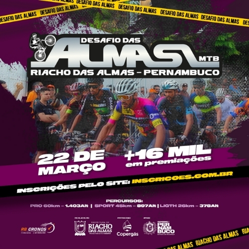 Banner do Evento Desafio das Almas MTB