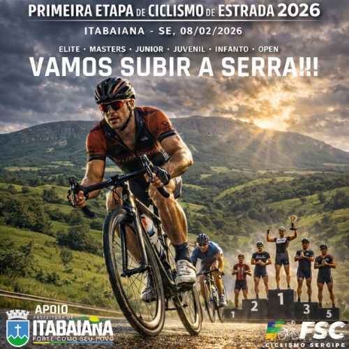 Foto do evento Primeira Etapa de Ciclismo de Estrada - Sergipano