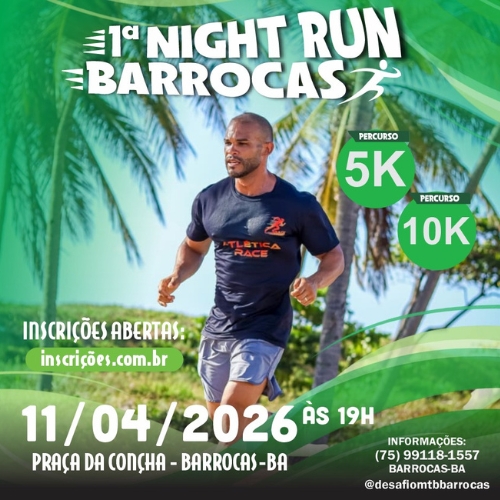 Foto do evento 1º Night Run Barrocas - 2026