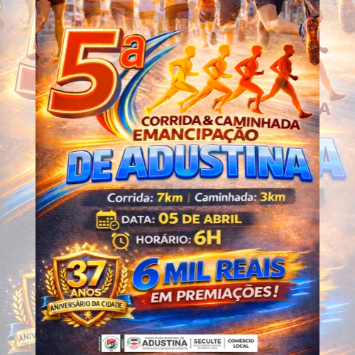 Foto do evento Corrida e Caminhada da Emancipação de Adustina