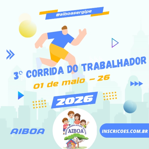 Banner do Evento 3º Corrida do Trabalhador - AIBOA