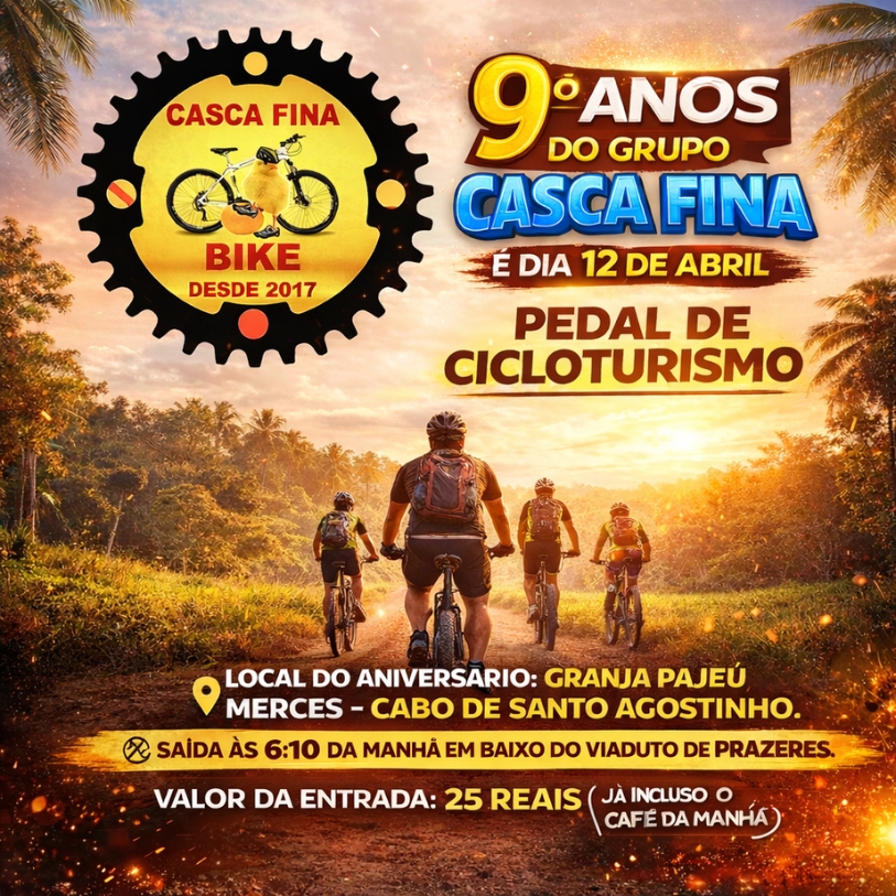 Foto do evento 9º Aniversario do Grupo Casca Fina Bike 