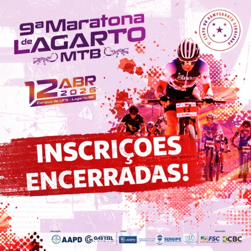 Banner do Evento 9º Maratona de Lagarto/SE - MTB