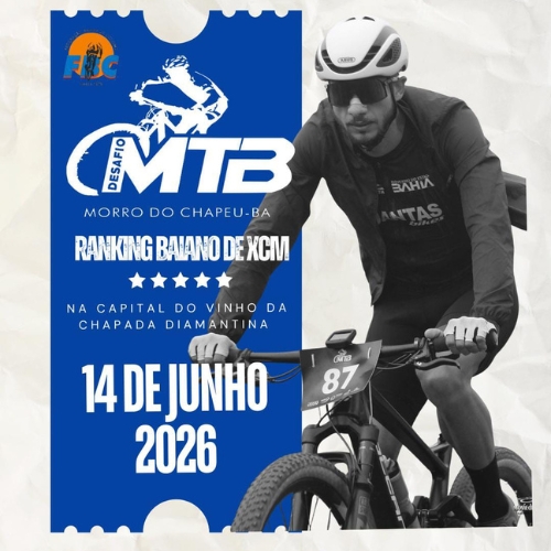 Banner do Evento Desafio MTB - Morro do Chapéu - Ranking Baiano de XCM