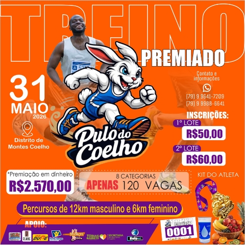 Foto do evento Treino Premiado - Pulo do Coelho 