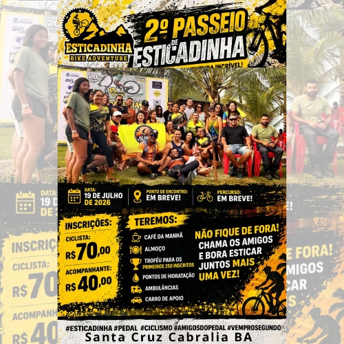 Banner do Evento 2º Passeio Esticadinha 