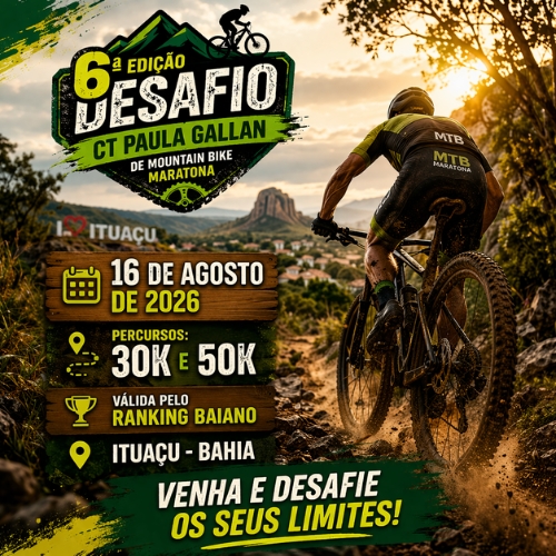 Banner do Evento Desafio CT Paula Gallan - 6ª Edição 