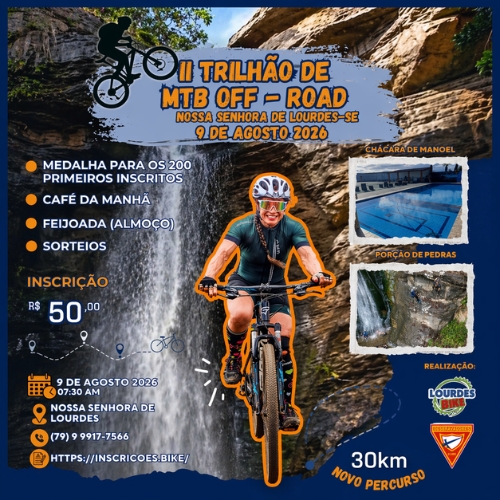 Banner do Evento 2º Trilhão MTB - Off Road 