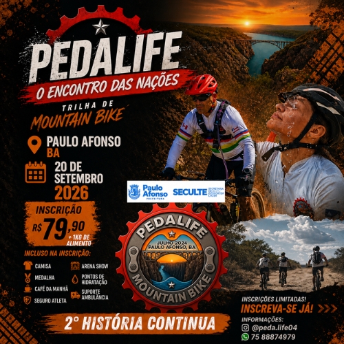 Banner do Evento PedaLife - O Encontro das Nações 