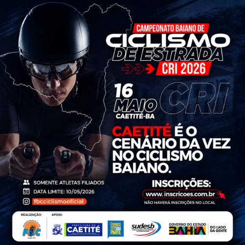 Banner do Evento CRI - Campeonato Baiano de Ciclismo 