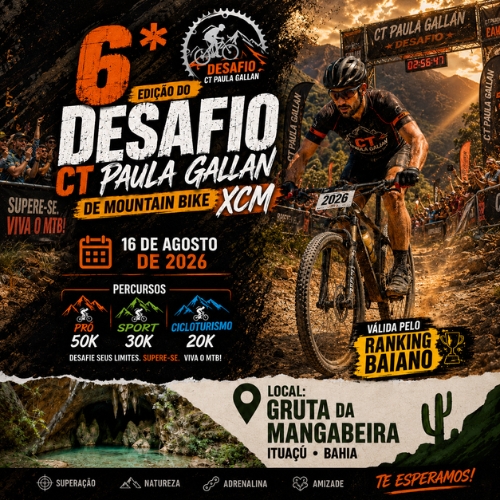 Foto do evento Desafio CT Paula Gallan XCM - 6ª Edição