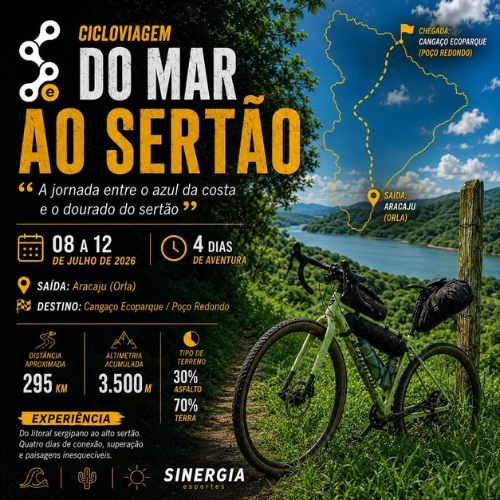 Banner do Evento Cicloviagem do Mar ao Sertão