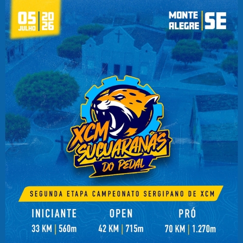Banner do Evento XCM Suçuaranas do Pedal - 2026