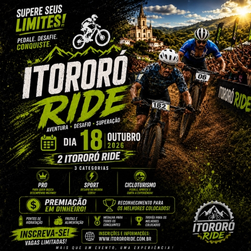 Banner do Evento 2º Itororó Ride - 2026