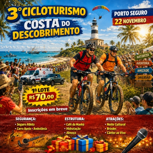 Foto do evento 3º Cicloturismo Costa do Descobrimento - 2026
