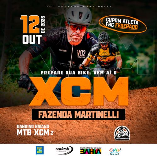 Banner do Evento XCM Fazenda Martinelli - 2026