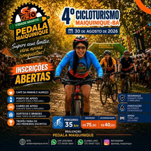Foto do evento 4º Cicloturismo de Maiquinique - 2026