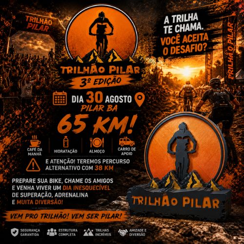 Banner do Evento 3º Trilhão de Pilar 