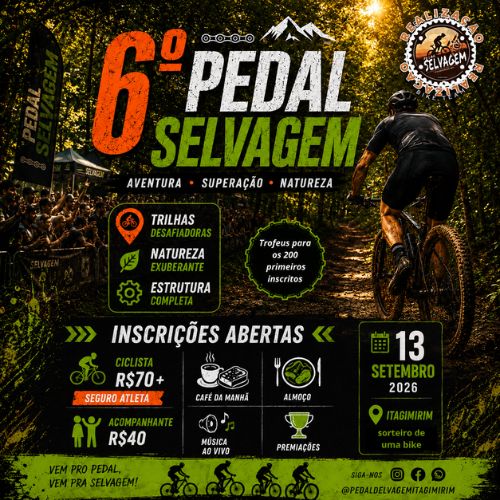 Foto do evento 6º Pedal Selvagem - 2026