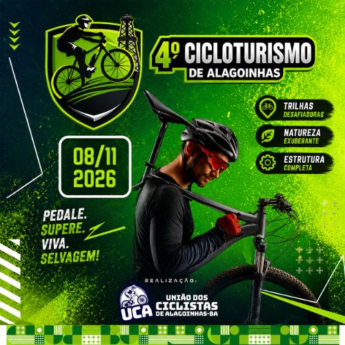 Banner do Evento 4º Cicloturismo de Alagoinhas - 2026