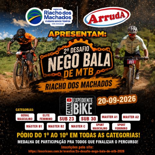 Banner do Evento 2º Desafio Nego Bala de MTB - 2026