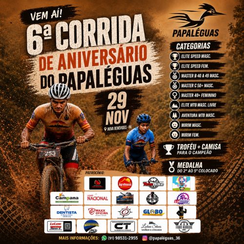 Foto do evento 6ª Corrida de Aniversário do Papaléguas -2026