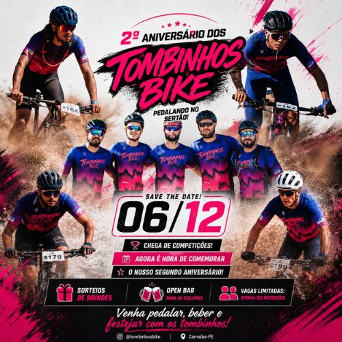 Banner do Evento 2º Aniversário do Tombinhos Bike 