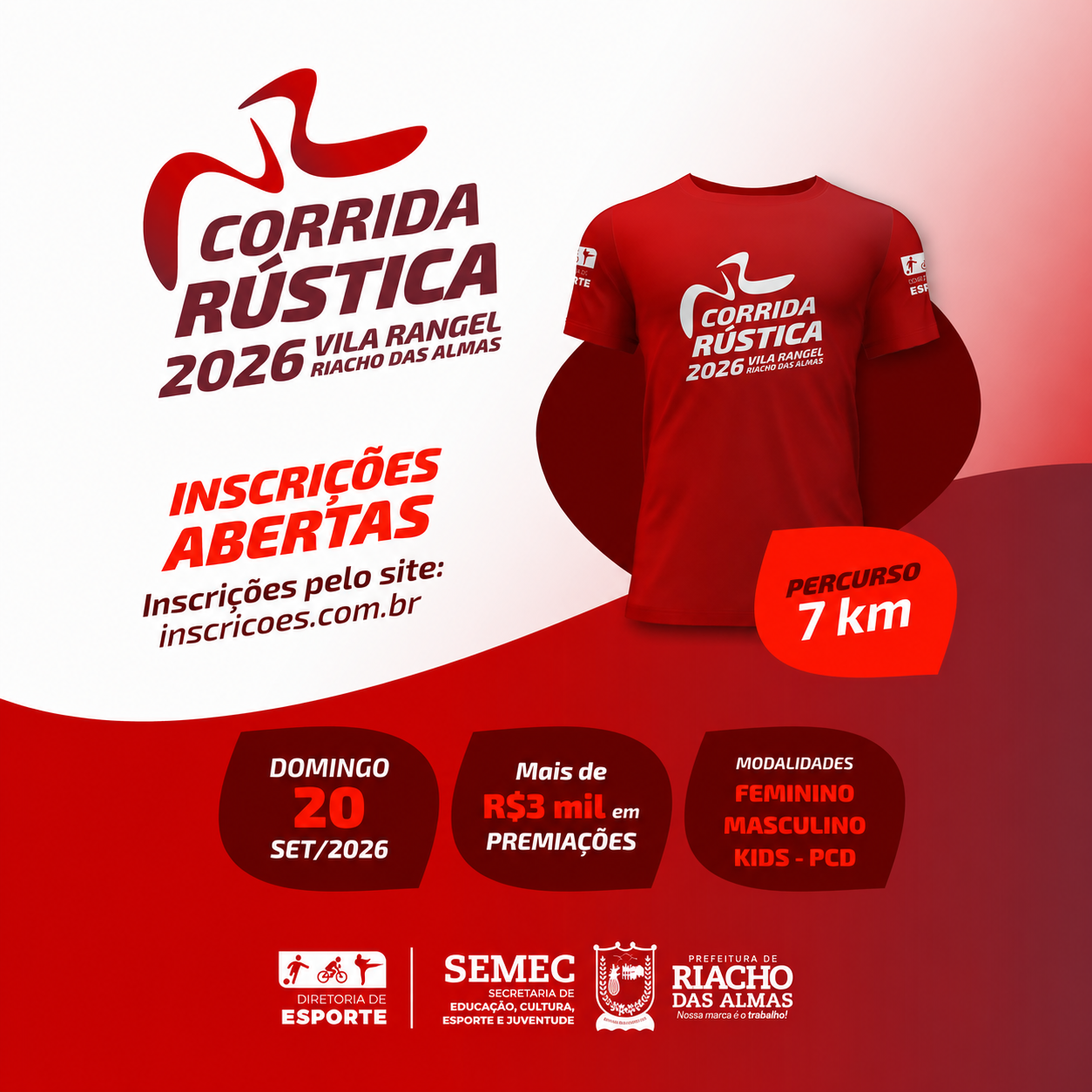 Banner do Evento Corrida Rústica - 2026 