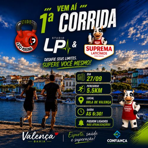 Banner do Evento 1º Corrida Estudio LP e Suprema - 2026