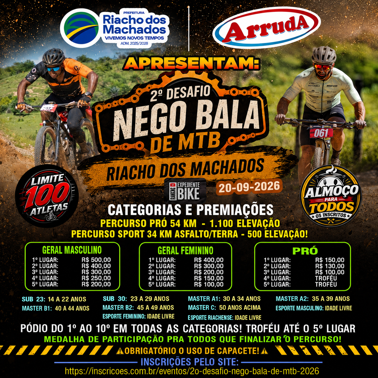 Foto do evento 2º Desafio Nego Bala de MTB - 2026