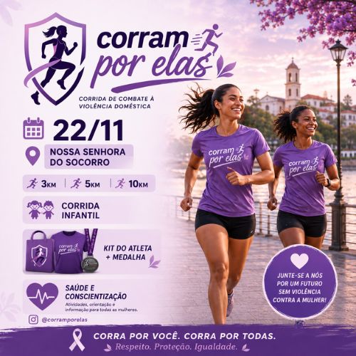 Banner do Evento Corram Por Elas - 2026