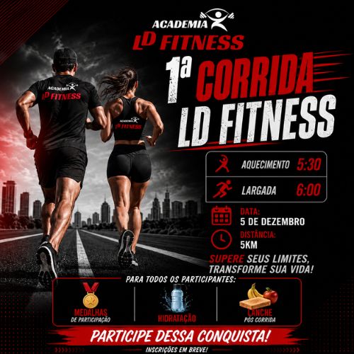 Banner do Evento 1ª Corrida da LD Fitness - 2026