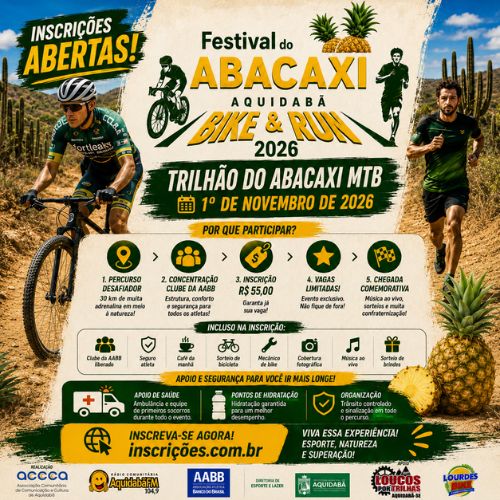 Banner do Evento Trilhão do Abacaxi de MTB - 2026