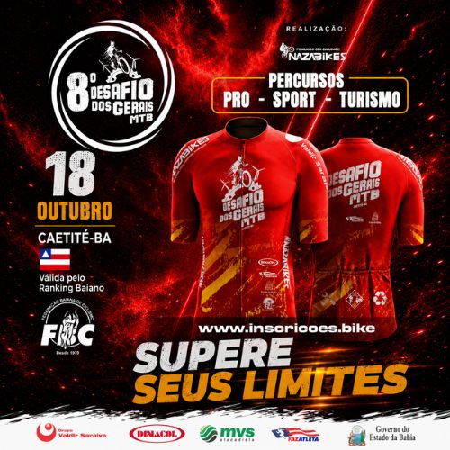 Banner do Evento 8º Desafio dos Gerais - MTB