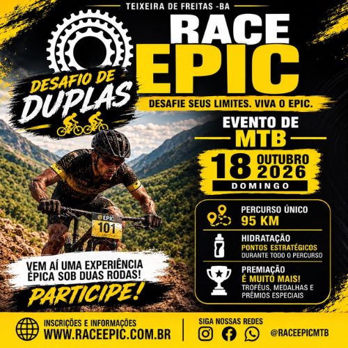 Banner do Evento Epic Race - Desafio de Duplas - 2026