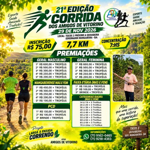 21º Edição da Corrida dos Amigos de Vitorino - 2026
