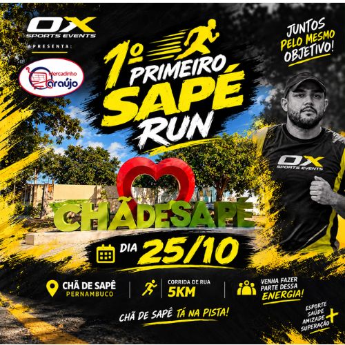 Banner do Evento 1º Sapé Run - 2026