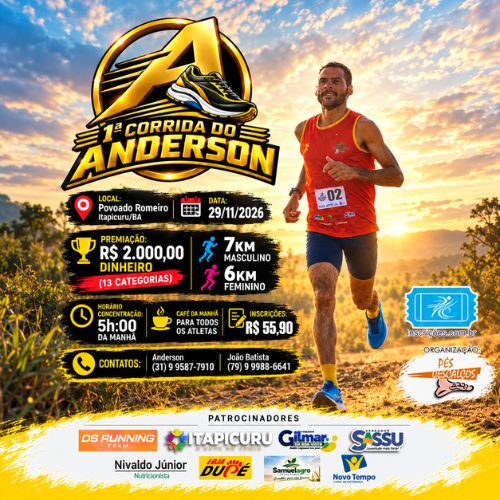 Foto do evento 1ª Corrida do Anderson - 2026