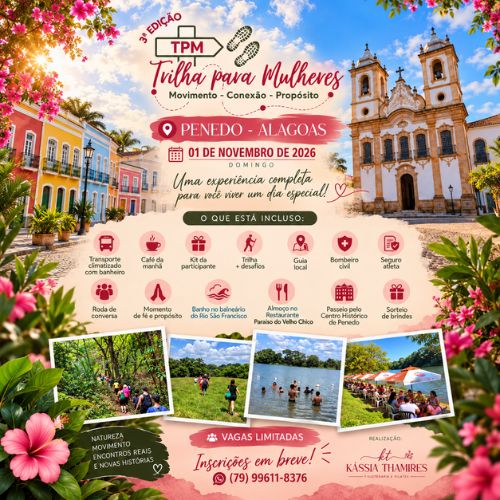 Banner do Evento TPM - Trilha para Mulheres - 3ª Edição