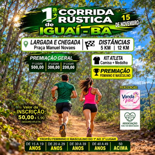 Foto do evento 1ª Corrida Rústica de Iguaí - 2026