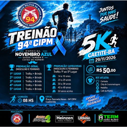Banner do Evento Treinão 94ª CIPM