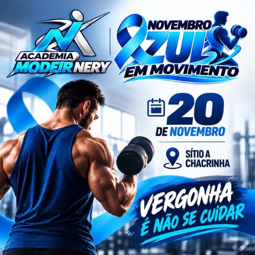 Cartaz de Novembro Azul em Movimento 