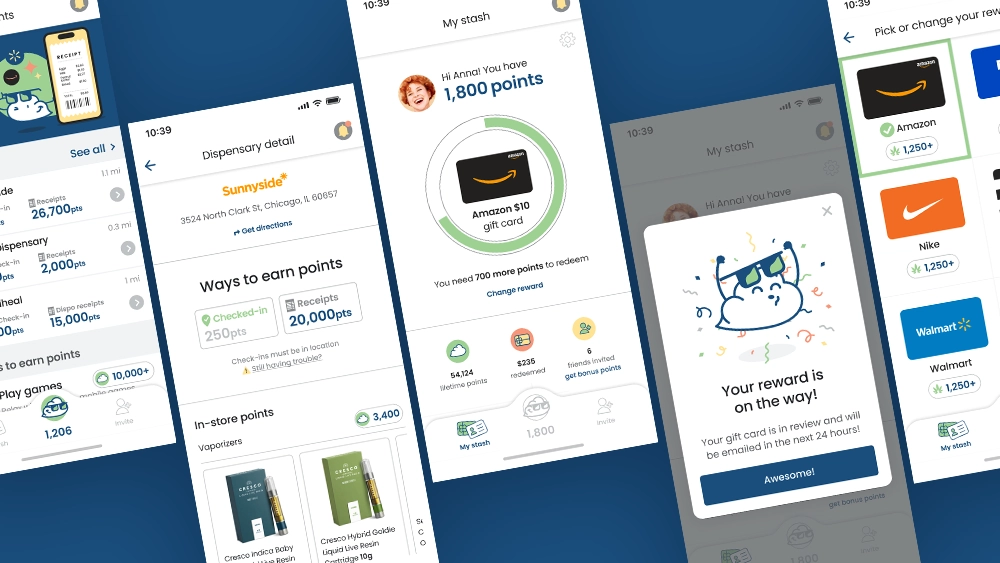 HighRewards reward-based mobile app UX design portfolio cover