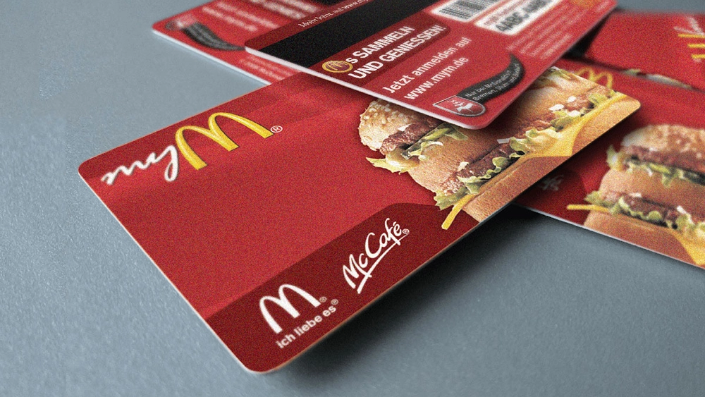 McDonald's Germany loyalty program swipecards cover