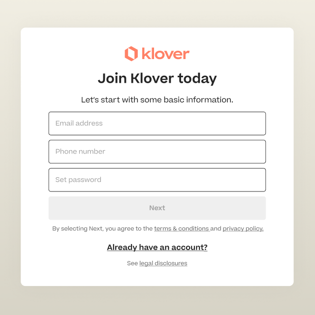 Klover Onboarding 1
