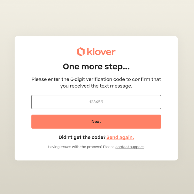 Klover Onboarding 3