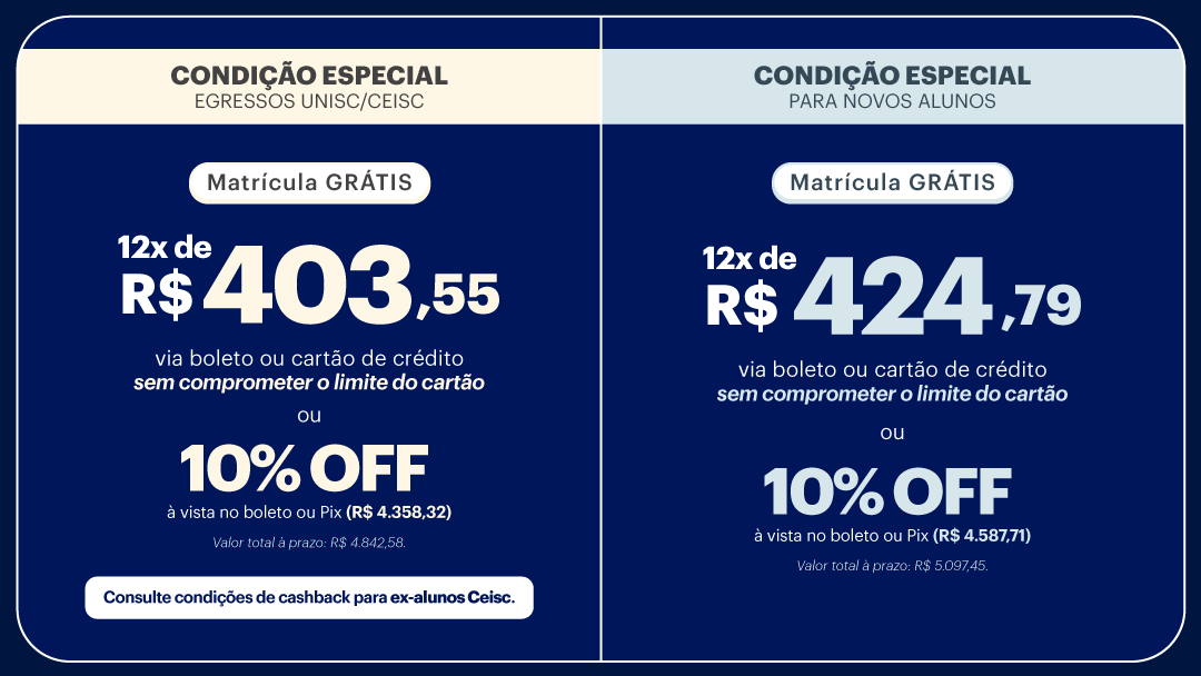 <p>Confira os valores promocionais válidos por tempo limitado:</p>